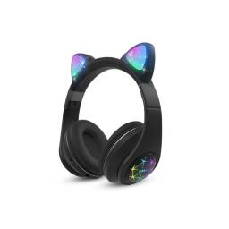 Auricular Vincha Bluetooth Ear-Cat Ledstar M2 / Negro