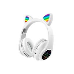 Auricular Vincha Bluetooth Ear-Cat Ledstar M2  Blanco