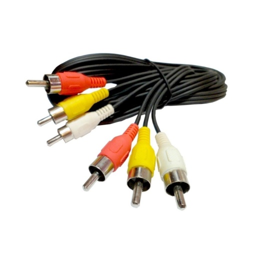 Cable Audio Auxiliar 3 A 3 Rca 10Mts