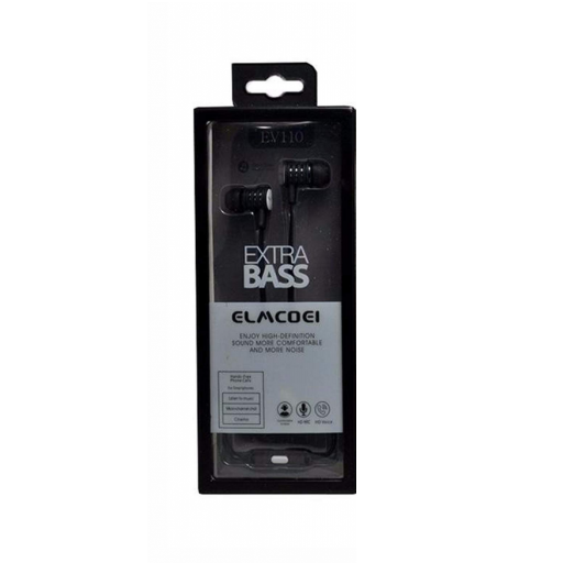 Auricular Inear Manos Libre Extra Bass Ev110 Negro