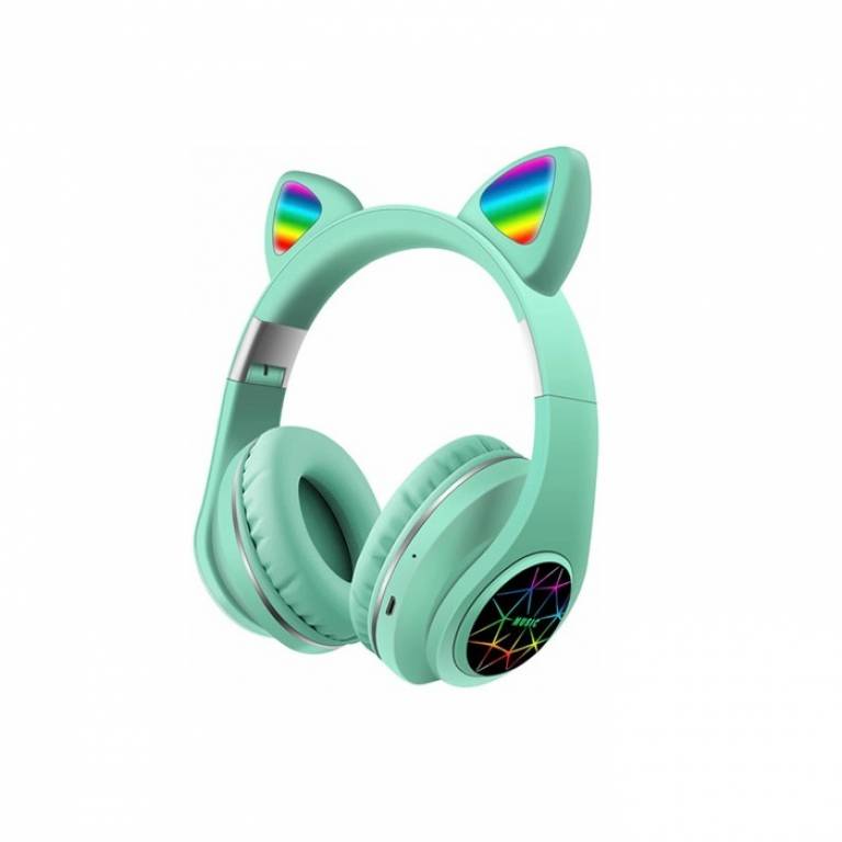Auricular Vincha Bluetooth Ear-Cat Ledstar M2 / Verde